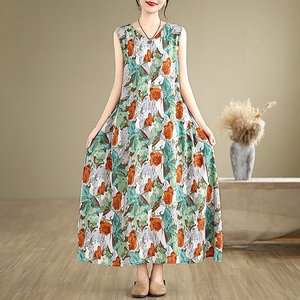 [헬리꽁땡]채송화 민소매 원피스 2종