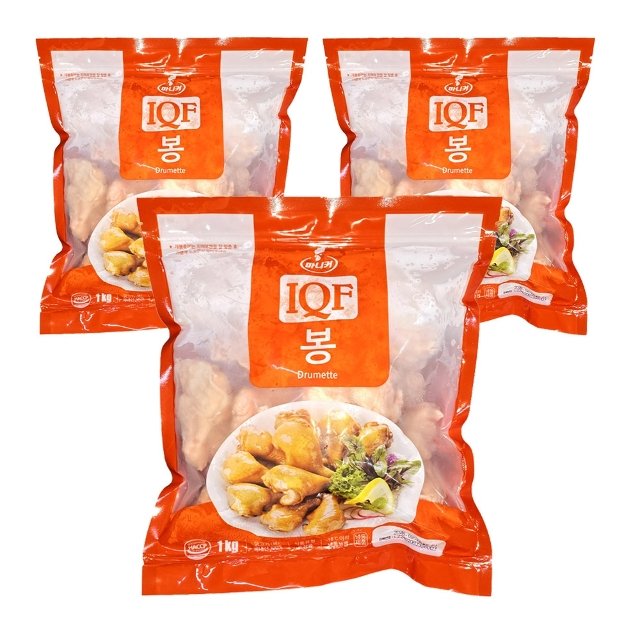마니커 IQF 닭봉 1kg x 3개 윗날개