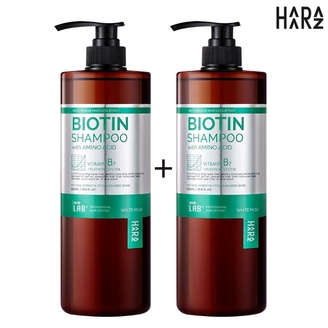 하라즈 헤어랩 플러스 비오틴 샴푸 화이트머스크향1000ml(1+1)