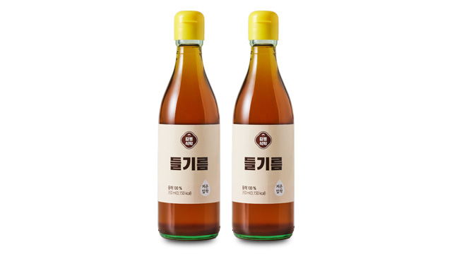 [감동식탁] 통들깨 들기름 350ml x 2병