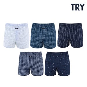 트라이 근본시리즈 남성 순면100 트렁크팬티 5종