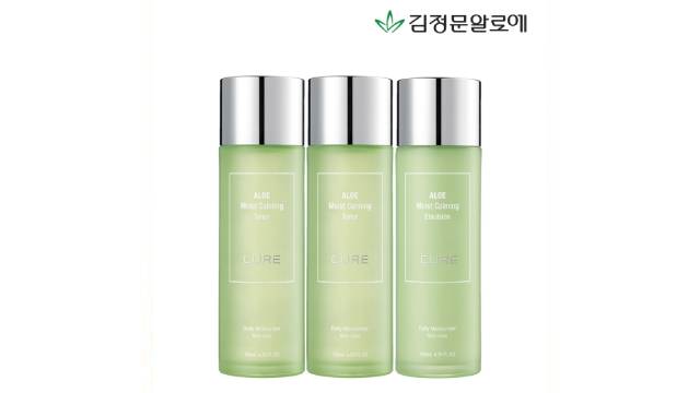 [김정문알로에] 큐어 카밍 토너 2개+카밍 에멀젼