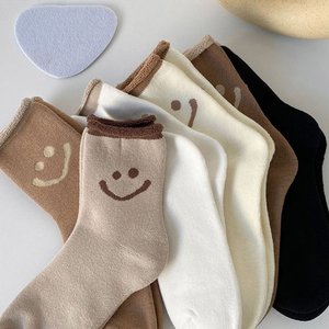 여성 데일리 스마일 기모양말 10켤레