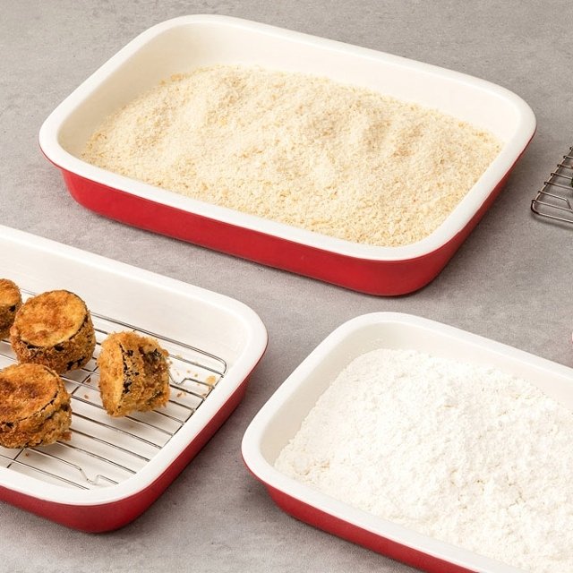 바이마르 세라믹 사각트레이 세트 2호 레드