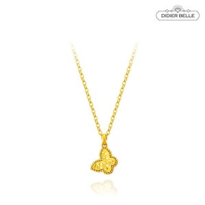 디디에벨라 24k 심플 나비 목걸이3.75g