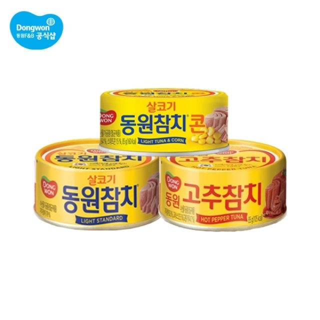 동원참치 라이트스탠다드 85g x 60캔/고추참치/콘참치