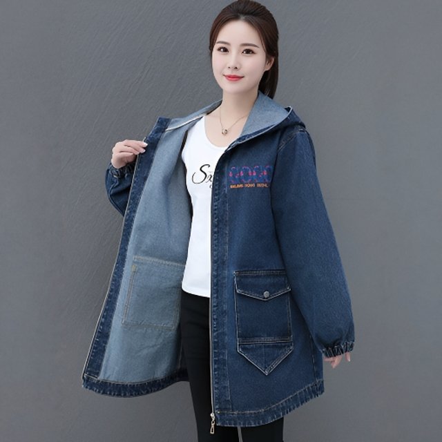 [비니브] 앤리아 데님 롱점퍼