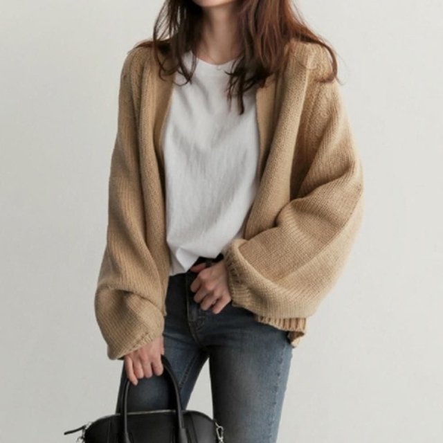 여성 아우터 데일리 가디건 코디 니트 카디건 신상 (WE60298)