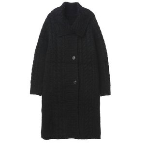 올리브그린 P78 24FW 알파카 울 블렌딩 니트코트