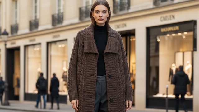 [MD추천] 올리브그린 니트코트/니트/팬츠 