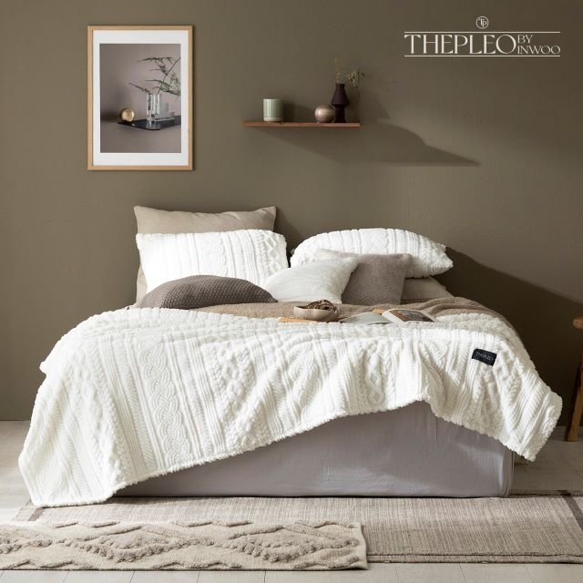 더플레오 니트 극세사 자카드 이불 겸 블랑켓 3종 퀸