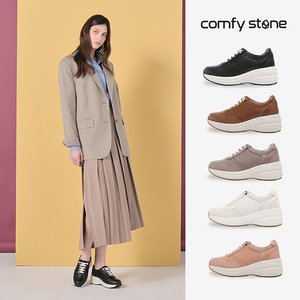 7cm 키높이 [컴피스톤] 양가죽 밸런스힐 스니커즈