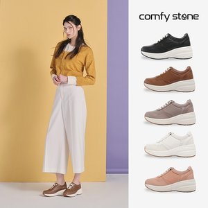 7cm 키높이 [컴피스톤] 양가죽 밸런스힐 스니커즈