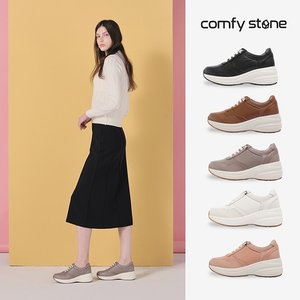 7cm 키높이 [컴피스톤] 양가죽 밸런스힐 스니커즈