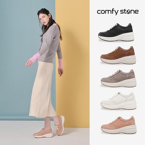 7cm 키높이 [컴피스톤] 양가죽 밸런스힐 스니커즈