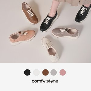 7cm 키높이 [컴피스톤] 양가죽 밸런스힐 스니커즈