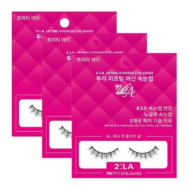 [면세점 동일 판매] 1+1+1 저자극 글루일체형 투라 속눈썹