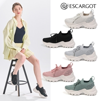 25SS [에스까르고] 라블랑 글리터 키높이 스니커즈