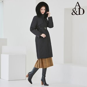 25FW 에이앤디 사가폭스 밍크카라 퍼 코트 1종
