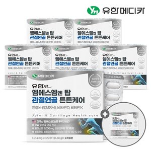 [쇼핑엔티 단독구성] (6+1) 유한메디카 엠에스엠 엔 탑 관절연골 튼튼케어 120정 총 7개(14개월분)