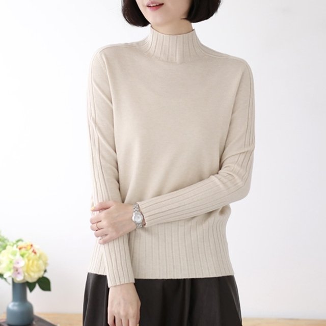 [웬디즈갤러리]비스라인 반목 니트 KKN114