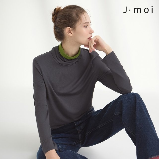 24FW 제이모아 엣지 기모 터틀넥 티블라우스 5종 