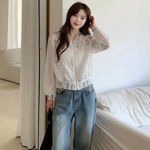 [헬리꽁땡]아이든시스루점퍼(색상선택)