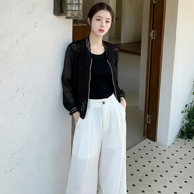 [헬리꽁땡]아이든시스루점퍼(색상선택)