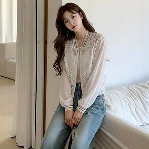 [헬리꽁땡]아이든시스루점퍼(색상선택)