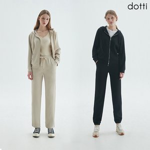 도티 후드 셋업 여성 3종(후드집업+조거팬츠+스트레이트팬츠) PJSW