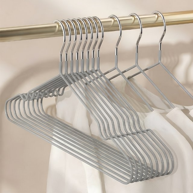 [10+10] 공간절약 슬림핏 미끄럼방지 철제옷걸이 (총 20P)