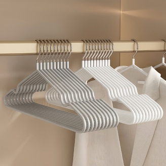 [10+10] 공간절약 슬림핏 미끄럼방지 철제옷걸이 (총 20P)