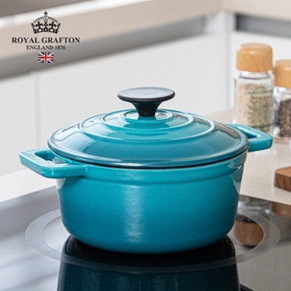 로얄그래프톤 스타크 무쇠냄비 양수18 블루