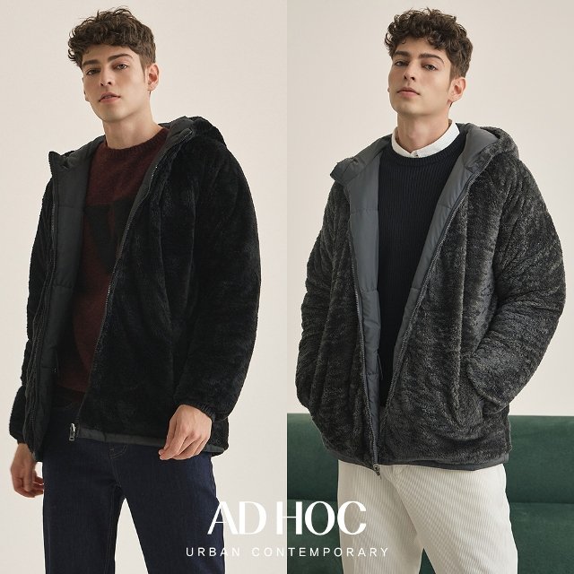 [백화점 입점브랜드] 24FW 애드혹 보아퍼 리버시블 남성 점퍼 1종