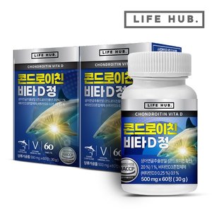 라이프허브 콘드로이친 비타D 정 2통(120정) 4개월분