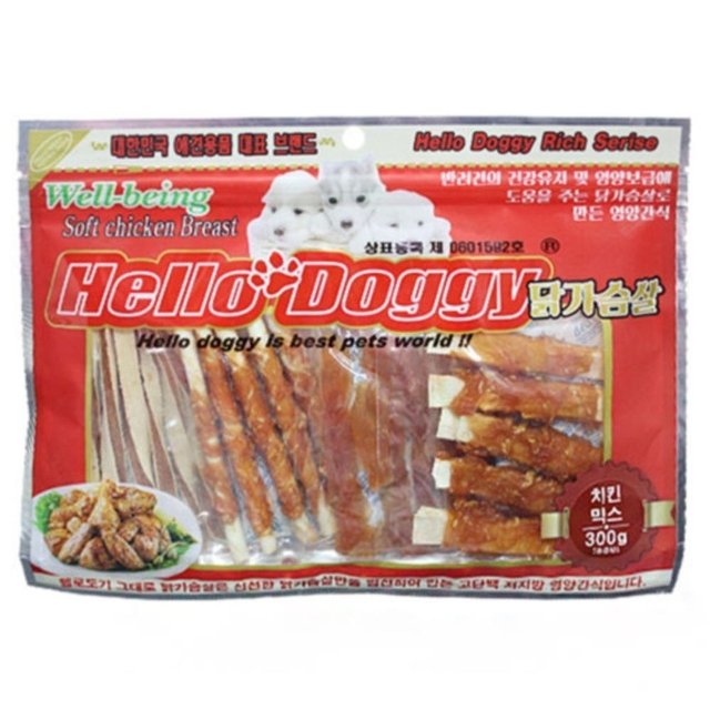 헬로도기 웰빙 치킨 믹스 300g (WFH2HXI)