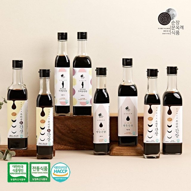 순창문옥례 우리콩 간장 종합세트 특선 1호(국간장+진간장)