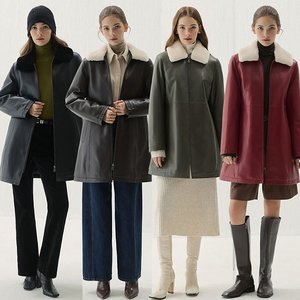 [쇼비즈] 25FW 여성 양털 양가죽 패딩코트