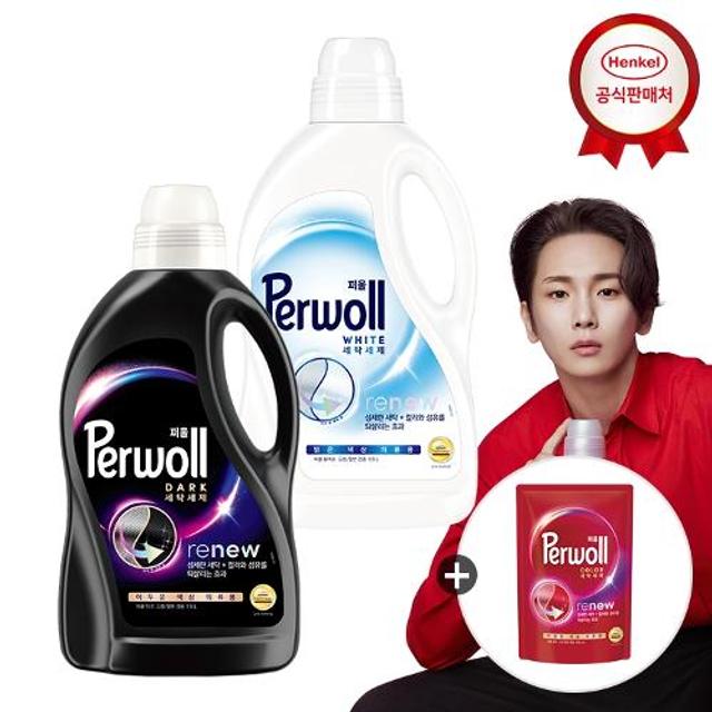 퍼울 리뉴 액체세제 1.9L 2개 (일반/드럼 겸용)_퍼울 300ml