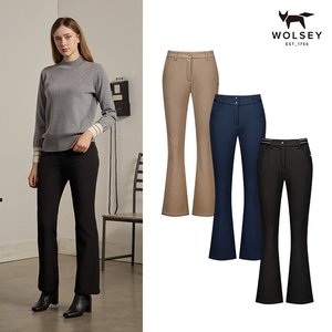 [Wolsey] 울시 24FW 최신상! 기능성 라운딩 기모본딩 팬츠 3종, 여성