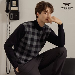 [Wolsey] 울시 24FW 최신상! 울혼방 라운딩 니트 3종, 남성