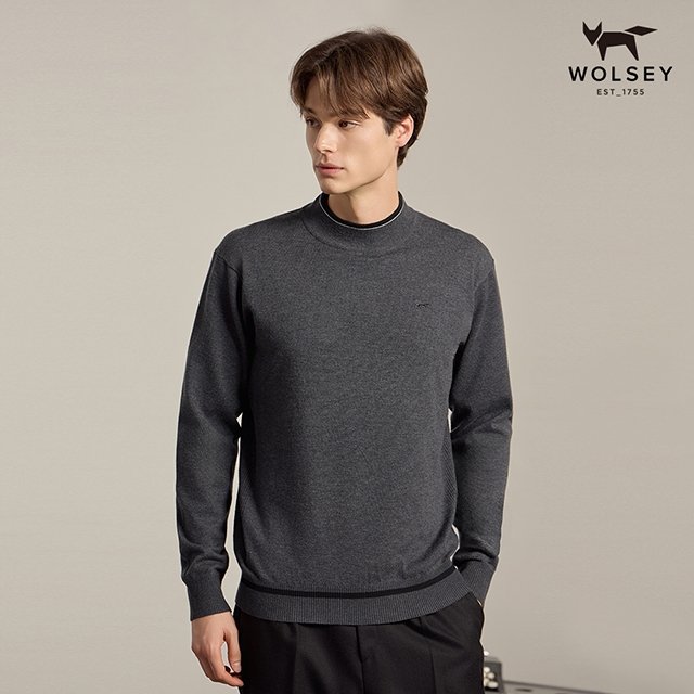 [Wolsey] 울시 24FW 최신상! 울혼방 라운딩 니트 3종, 남성