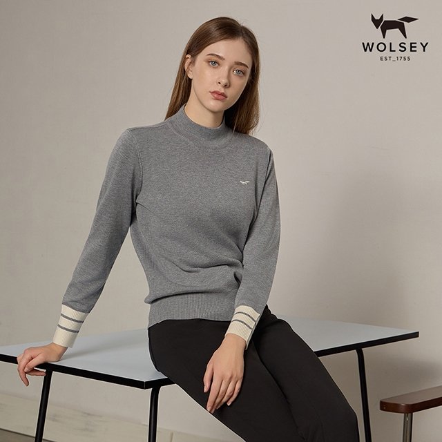 [Wolsey] 울시 24FW 최신상! 울혼방 라운딩 니트 3종, 여성