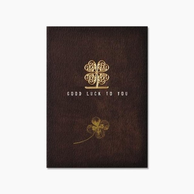 [북프렌즈] 북마크 카드(미니) 엔틱 - 네잎클로버