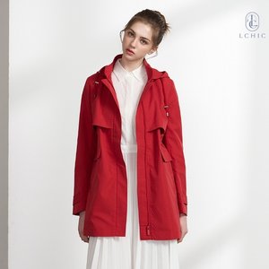 엘시크 후드 탈부착 트렌치 코트 1종
