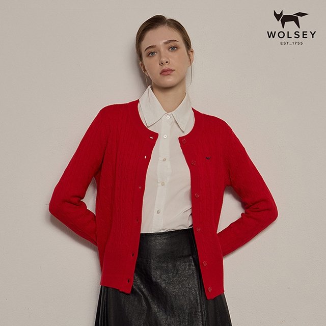 [Wolsey] 울시 24FW 최신상! 울 혼방 니트카디건 3종, 여성