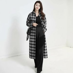 [플로레센스] 멜린 타탄 체크 롱셔츠 원피스 2종 