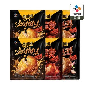 고메 소바바치킨 소이허니 순살 240g x2개+레드핫 순살 240g x2개+마쏘킥 순살 240g x2개