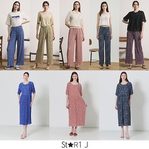 스타일제이 플라워 플리츠 원피스 3종 + 플라워 플리츠 팬츠 5종