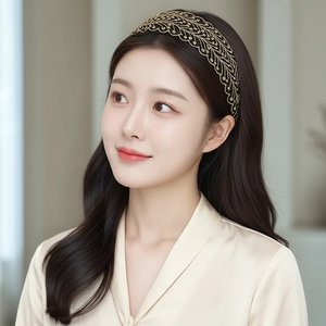 [플로레센스]공작자수편안한헤어밴드2종